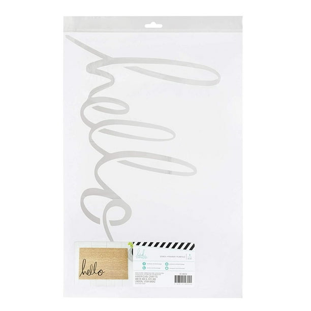 Hello Design American Crafts Heidi Swapp DIY Doormat Stencil 1 Piece Template Hello Design American Crafts Heidi Swapp DIY Doormat Stencil 1 Piece Template